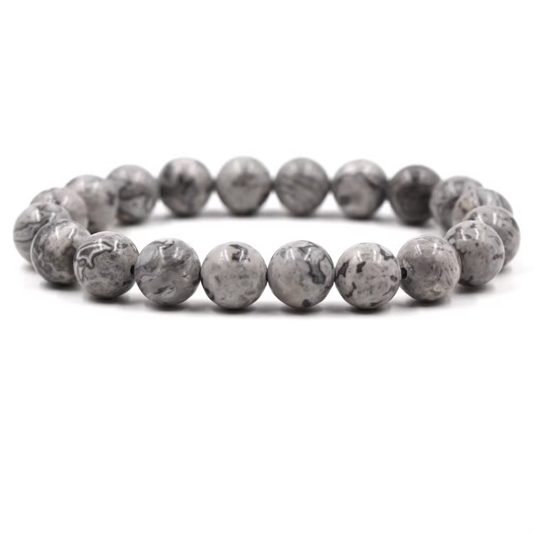 Health Protect and Grounding Energy Map Stone bracelet - VOUTHAM