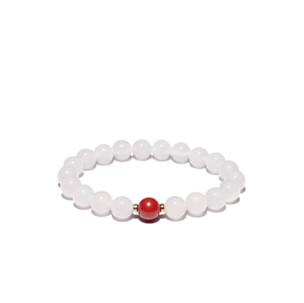 Warm Guardian White Agate Bracelet - VOUTHAM
