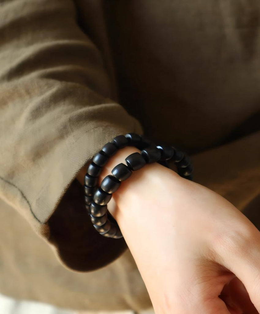 Protection and Power Ebony Wood Bracelet - VOUTHAM