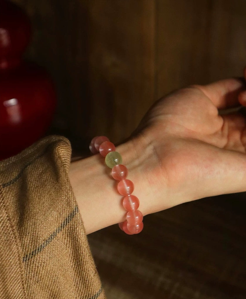Vitality & Healing Strawberry Quartz Bracelet - VOUTHAM