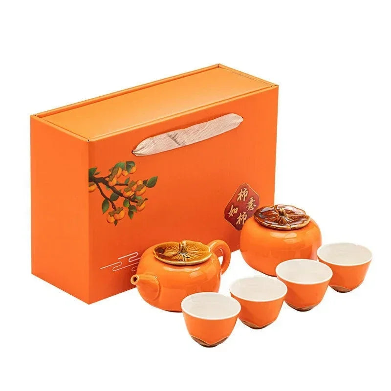 Outdoor Travel Porcelain Tea Set – Portable Chinese Kung Fu Tea Cup & Bowl, Gift Set