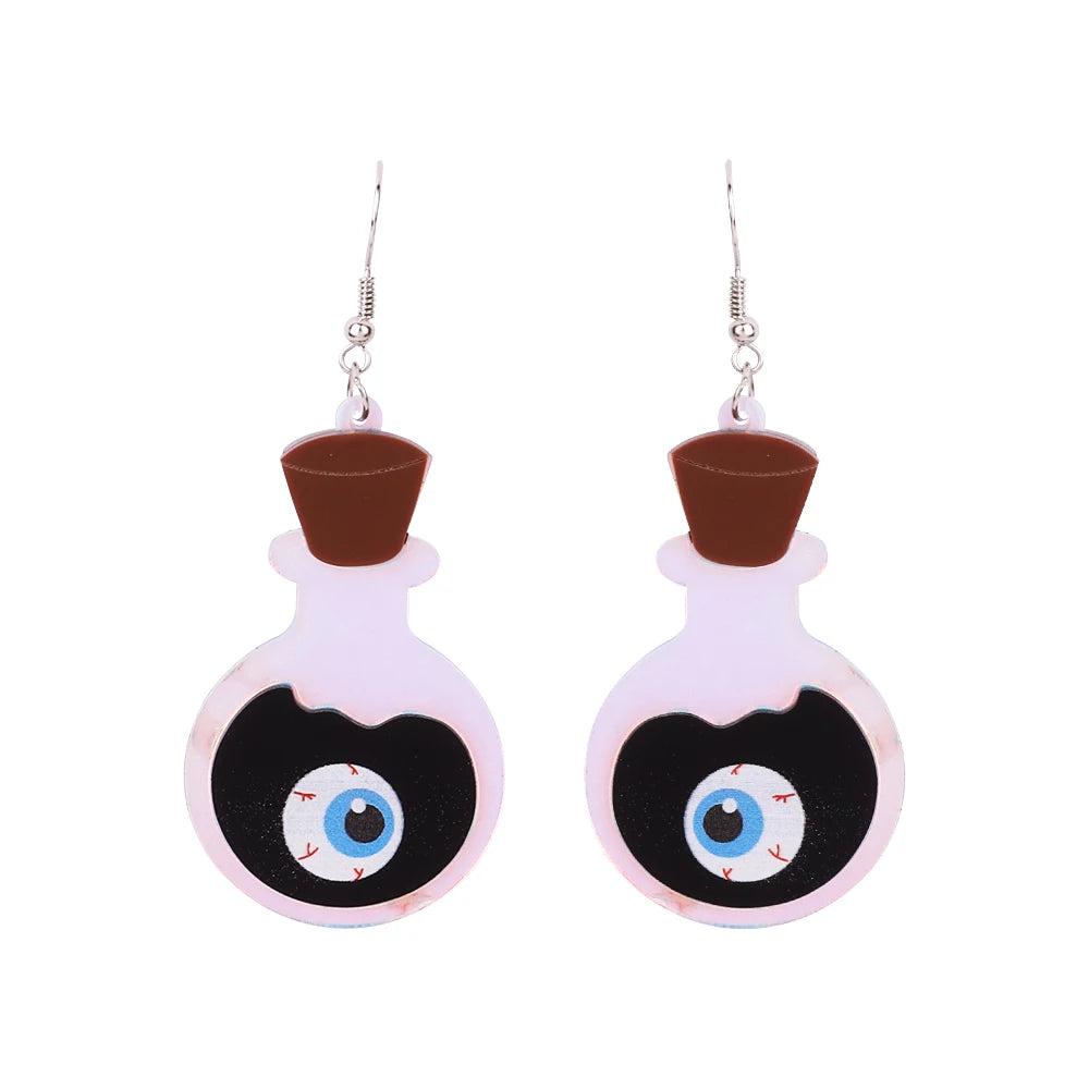 Colorful Laser Cut Arcylic Drop Cute and Funny Earrings