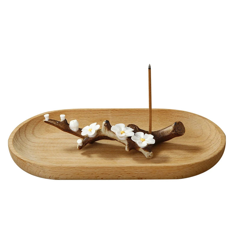 Creative Plum Blossom Ceramic Incense Burner