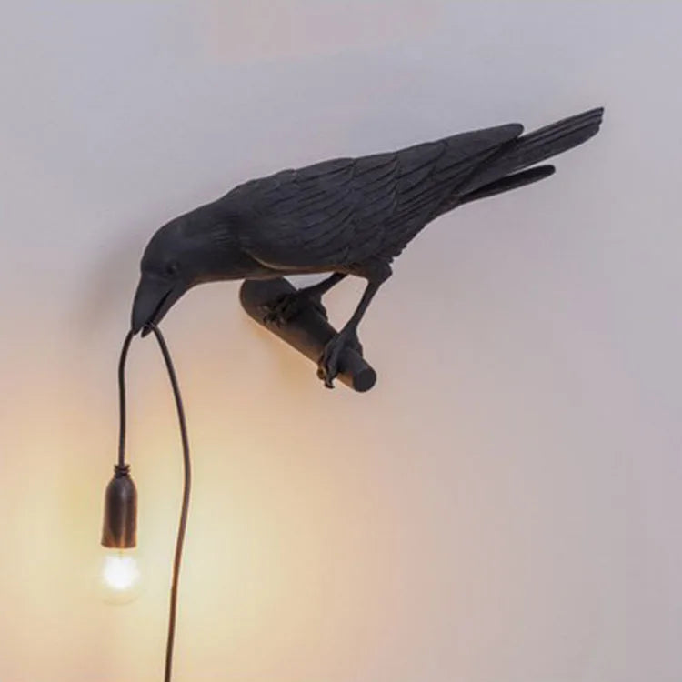 Creative Resin Craft Lucky Bird Table Lamp – Home Decor for Bedroom and Bedside, Decorative Lighting