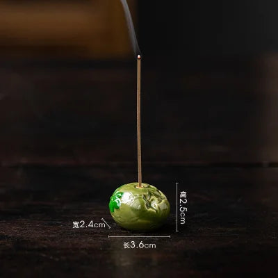 Creative Mini Ceramic Fruits Incense Burner Incense Stick Holder