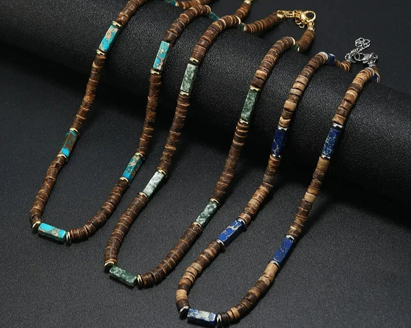 Tiger Stone Beaded Fashion Necklace