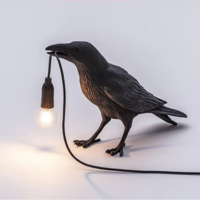 Creative Resin Craft Lucky Bird Table Lamp – Home Decor for Bedroom and Bedside, Decorative Lighting