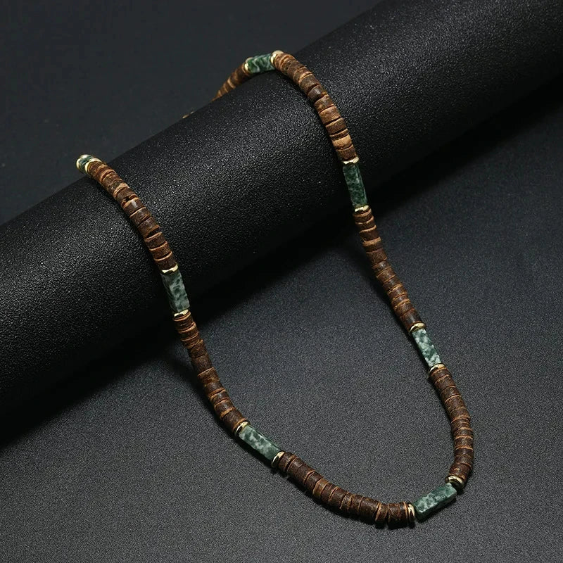 Tiger Stone Beaded Fashion Necklace