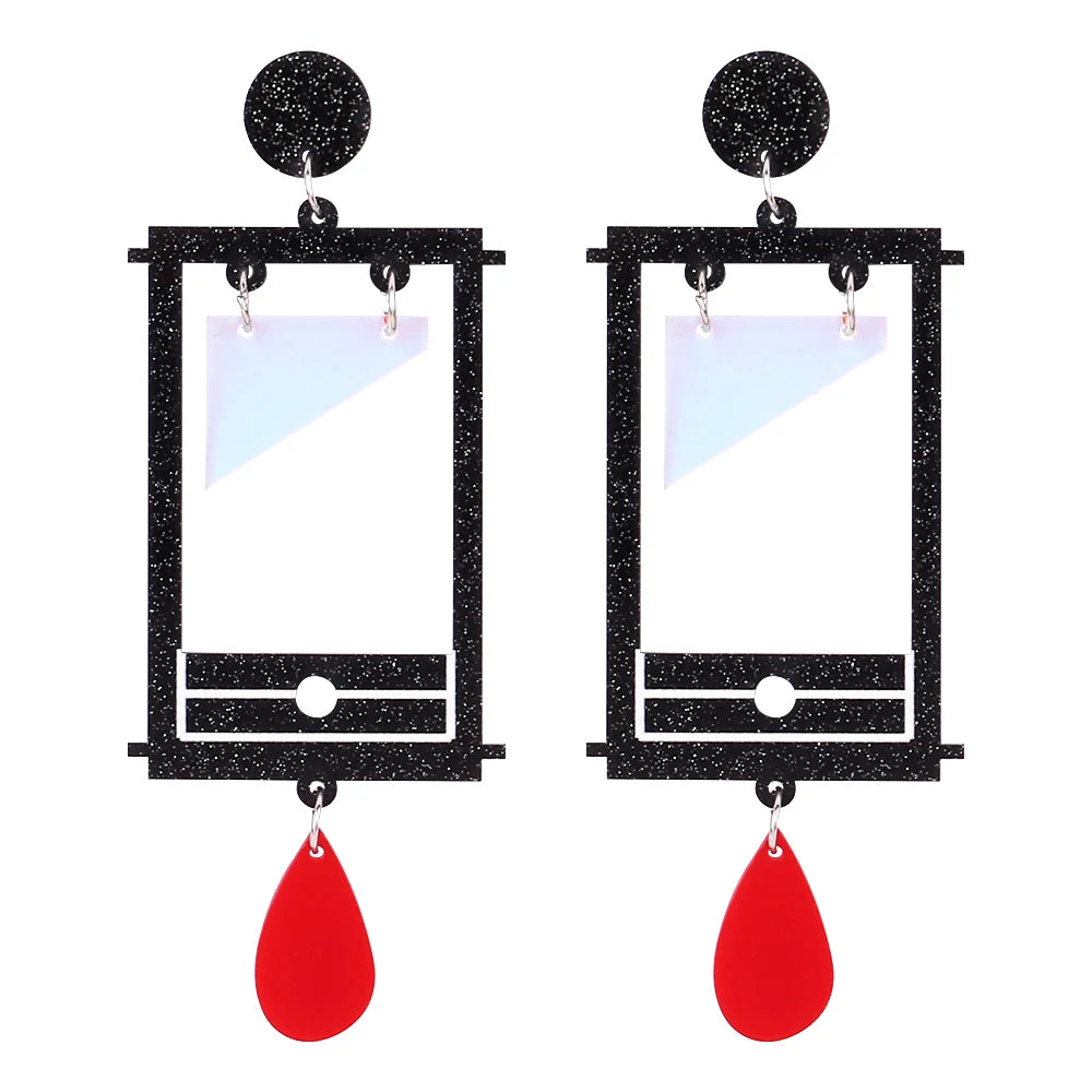 Colorful Laser Cut Arcylic Drop Cute and Funny Earrings