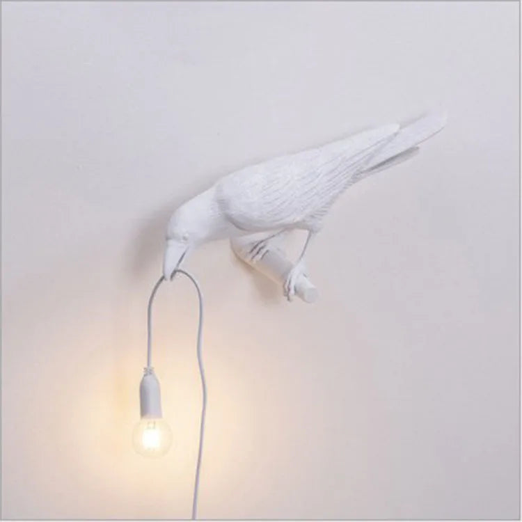 Creative Resin Craft Lucky Bird Table Lamp – Home Decor for Bedroom and Bedside, Decorative Lighting