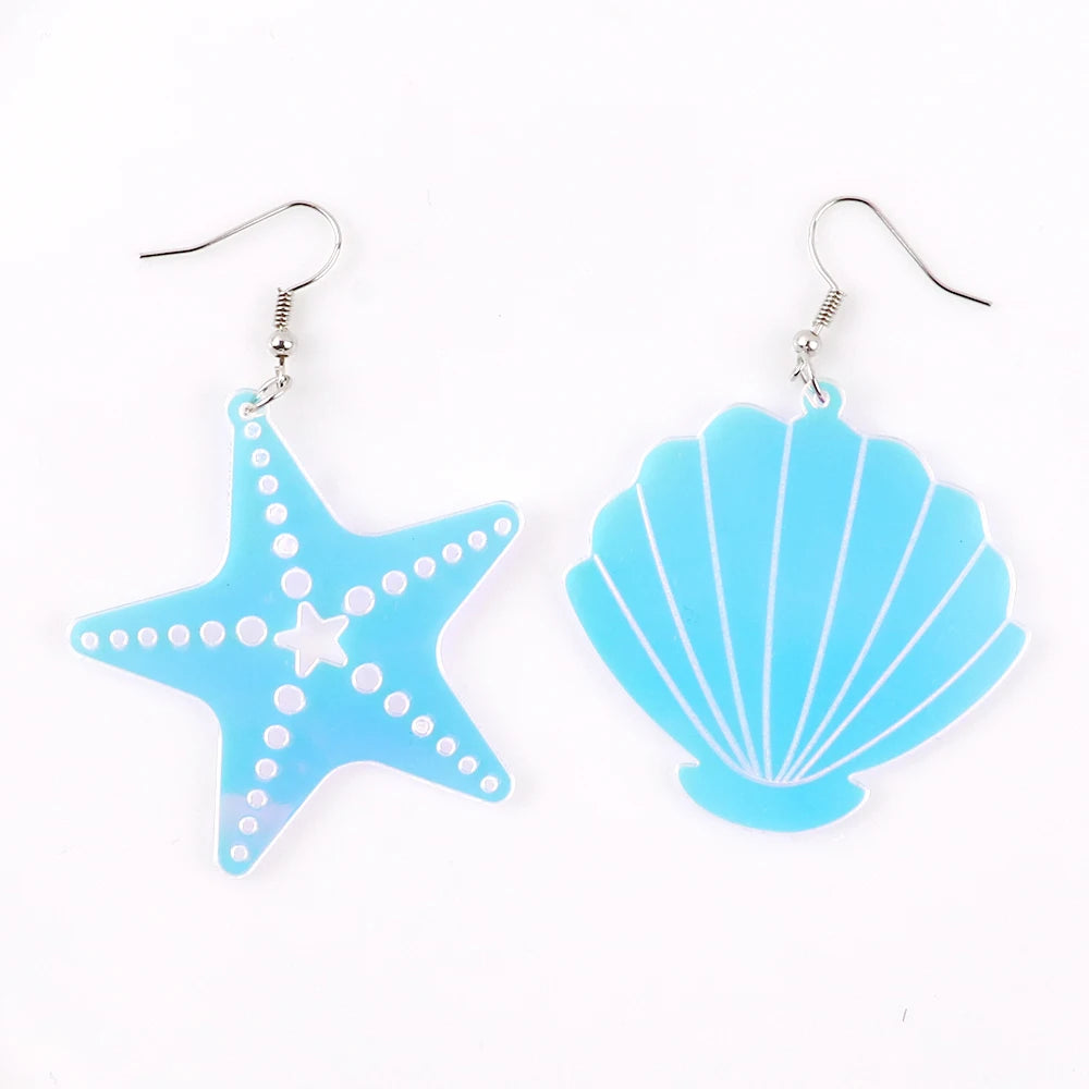 Colorful Laser Cut Arcylic Drop Cute and Funny Earrings